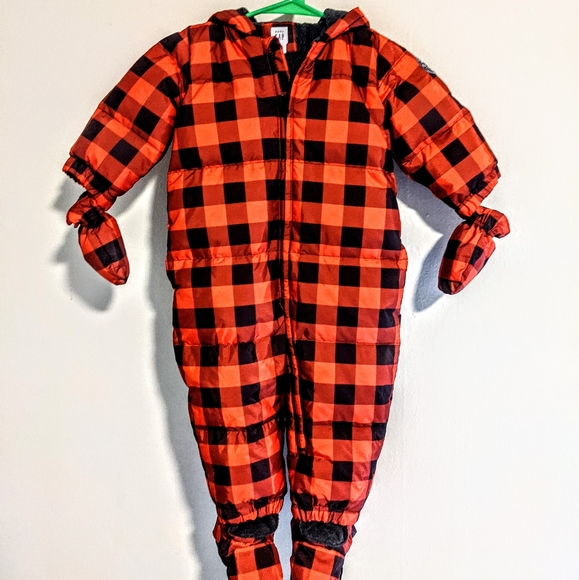 GAP Other - Gap Down Bunting Buffalo plaid Snowsuit Baby 18-24